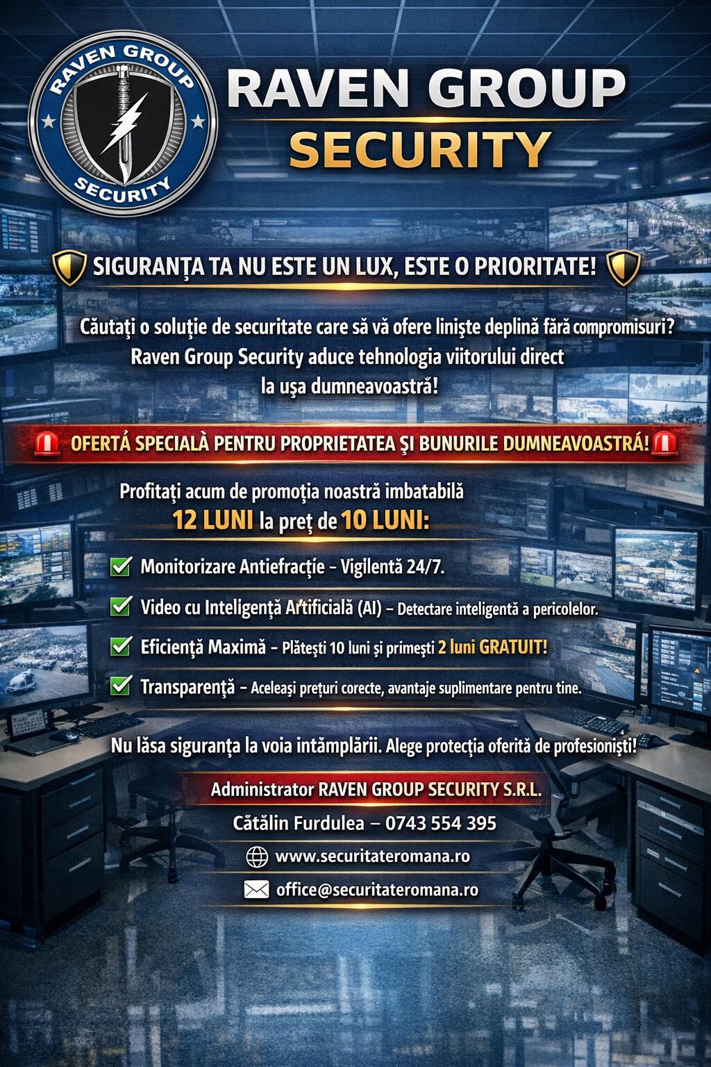 Raven Group Security - Servicii de pază, protecție și intervenție